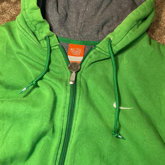 🟢 Nike “The Athletic Dept.” Zip-Up Hoodie – With Green Swoosh Edition Size L - Picture 3 of 5